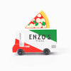 Enzo's red, white and green Candycar Pizza van | © Conscious Craft
